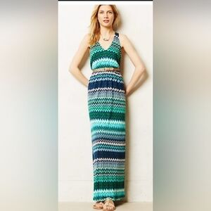 Anthropologie Addison Story Juxtaposed Maxi Dress Size XS